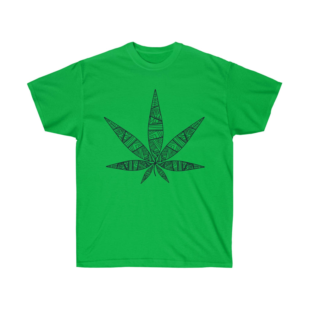 Tribal Marijuana Leaf Tee